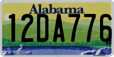 AL license plate 12DA776