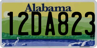 AL license plate 12DA823