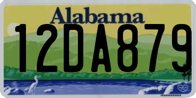 AL license plate 12DA879