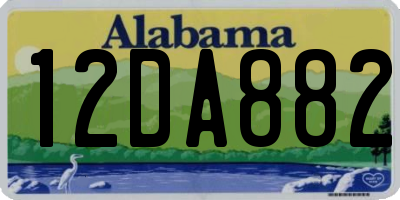 AL license plate 12DA882