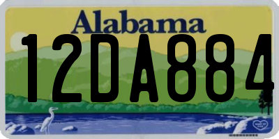 AL license plate 12DA884