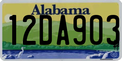 AL license plate 12DA903