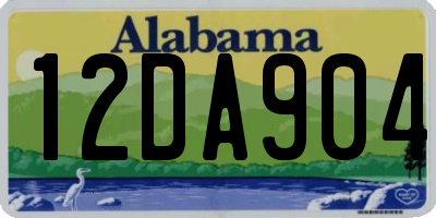 AL license plate 12DA904