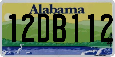 AL license plate 12DB112