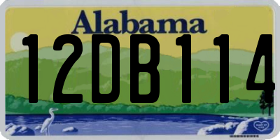 AL license plate 12DB114