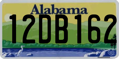 AL license plate 12DB162