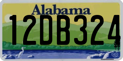 AL license plate 12DB324