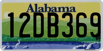 AL license plate 12DB369