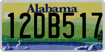 AL license plate 12DB517