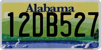 AL license plate 12DB527