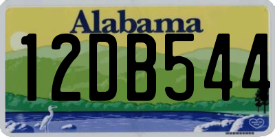 AL license plate 12DB544