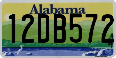 AL license plate 12DB572