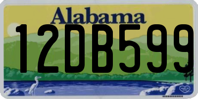 AL license plate 12DB599