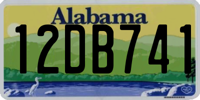 AL license plate 12DB741