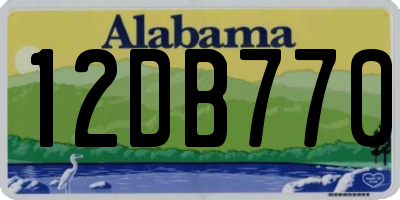 AL license plate 12DB770