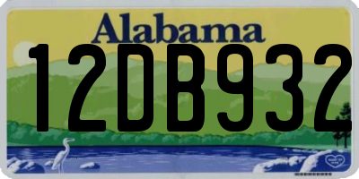 AL license plate 12DB932