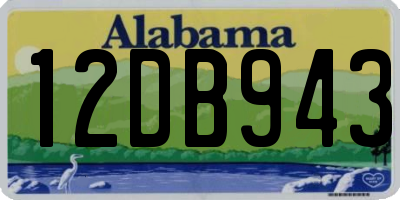 AL license plate 12DB943