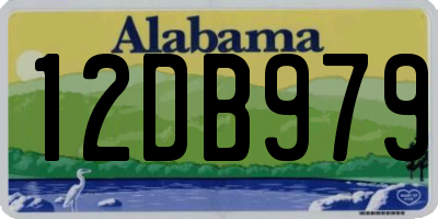 AL license plate 12DB979