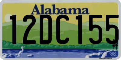AL license plate 12DC155