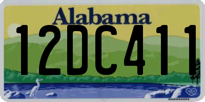 AL license plate 12DC411