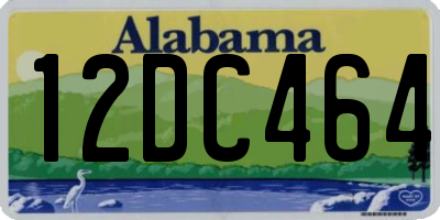 AL license plate 12DC464