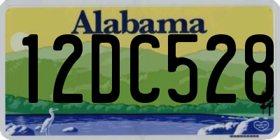 AL license plate 12DC528