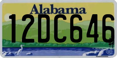 AL license plate 12DC646