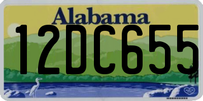 AL license plate 12DC655