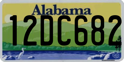 AL license plate 12DC682