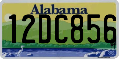 AL license plate 12DC856