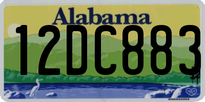 AL license plate 12DC883