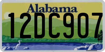 AL license plate 12DC907