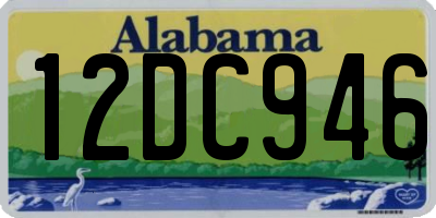 AL license plate 12DC946