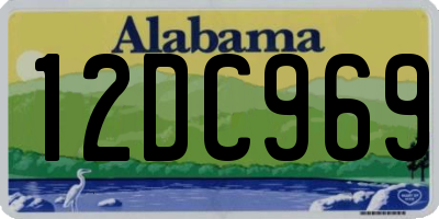 AL license plate 12DC969