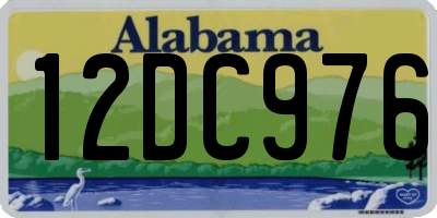 AL license plate 12DC976
