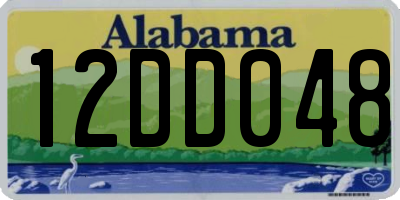 AL license plate 12DD048