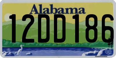 AL license plate 12DD186