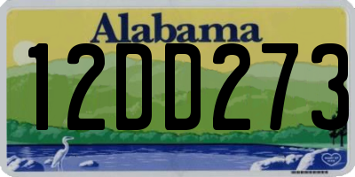 AL license plate 12DD273