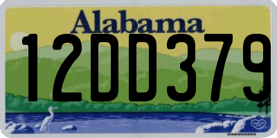 AL license plate 12DD379