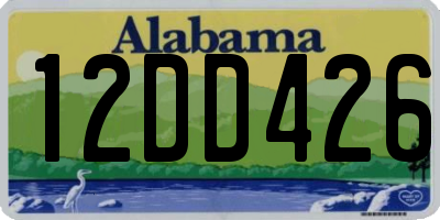 AL license plate 12DD426