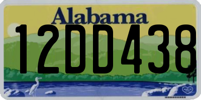 AL license plate 12DD438