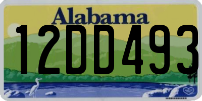 AL license plate 12DD493