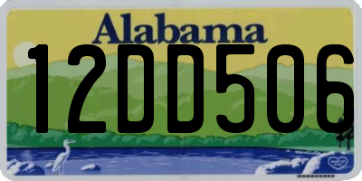 AL license plate 12DD506