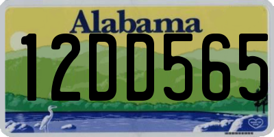 AL license plate 12DD565