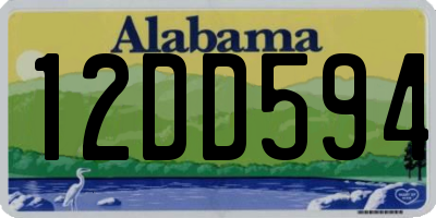 AL license plate 12DD594