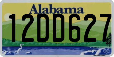 AL license plate 12DD627