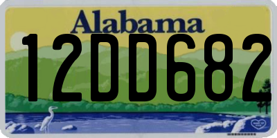 AL license plate 12DD682