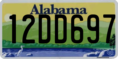 AL license plate 12DD697