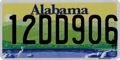 AL license plate 12DD906