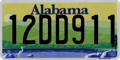 AL license plate 12DD911